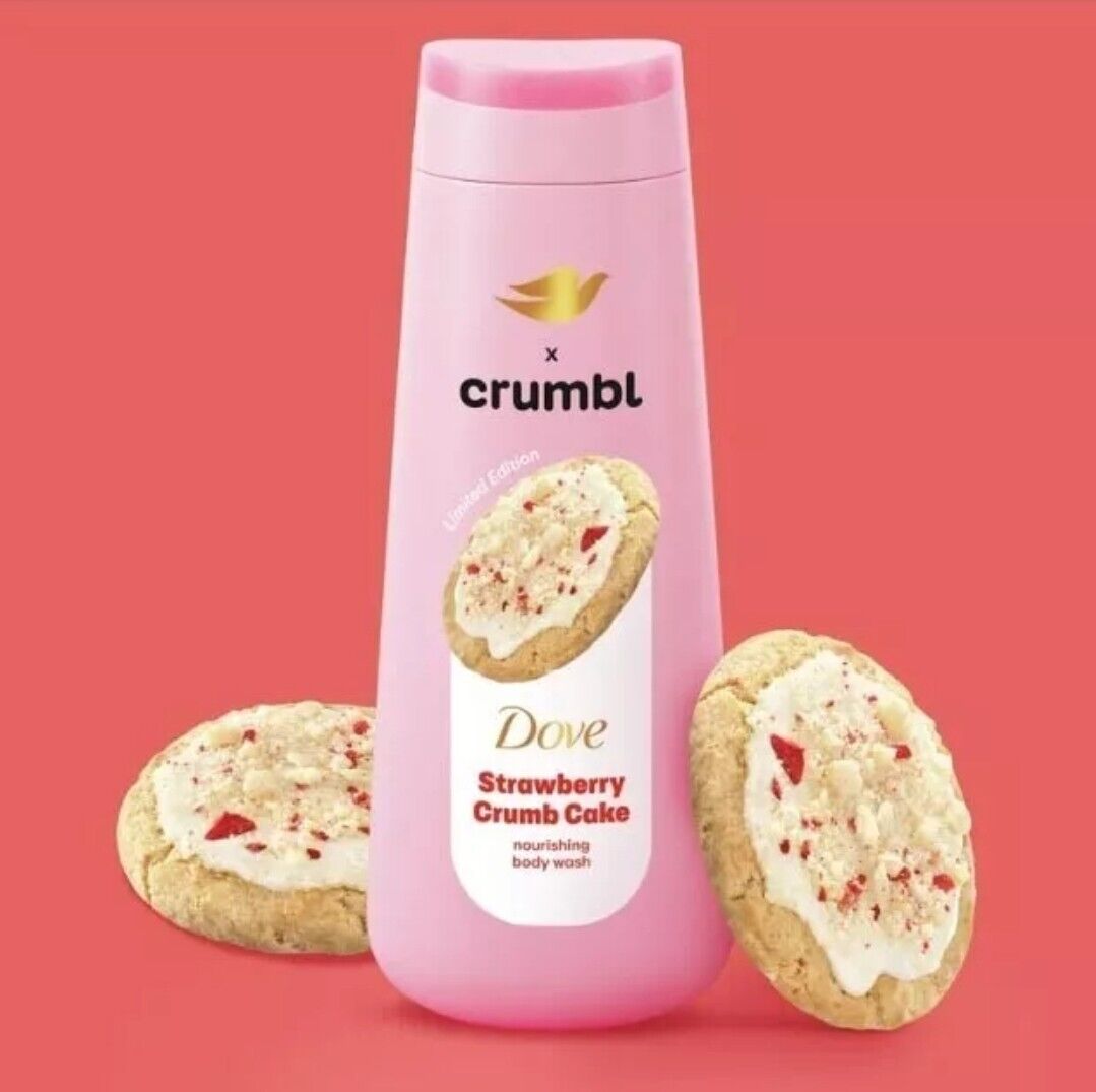DOVE Crumbl Strawberry Crumb Cake Body Wash 20oz