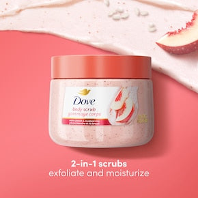 DOVE White Peach & Crushed Rice Body Scrub
