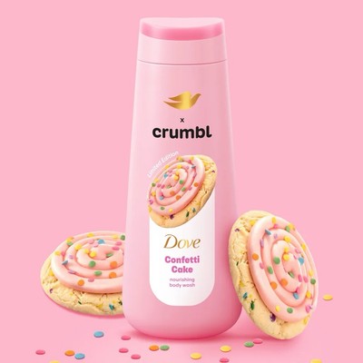DOVE Crumbl Confetti Cake Body Wash 20oz