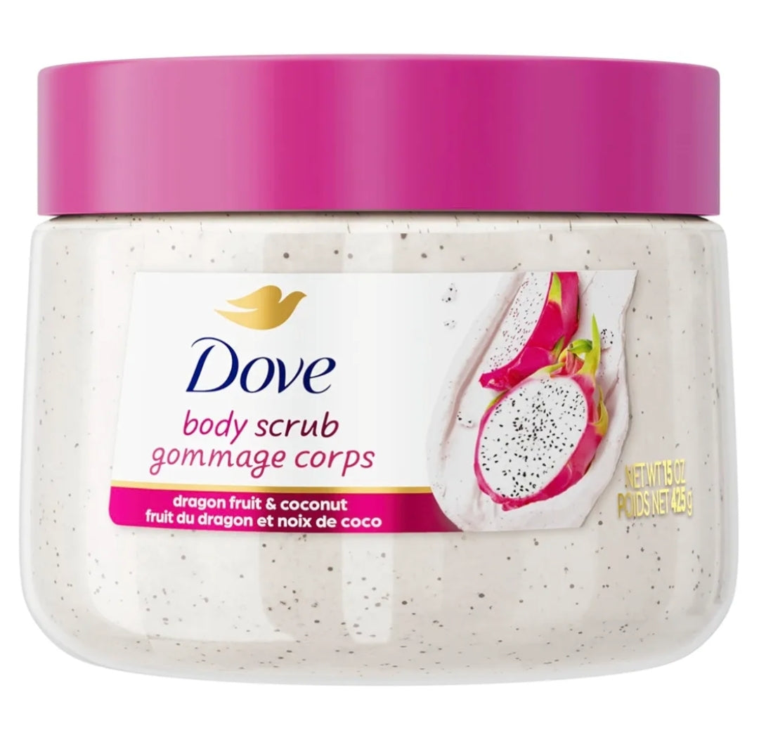 Dove Body Scrub Dragon Fruit & Coconut Cream 15oz
