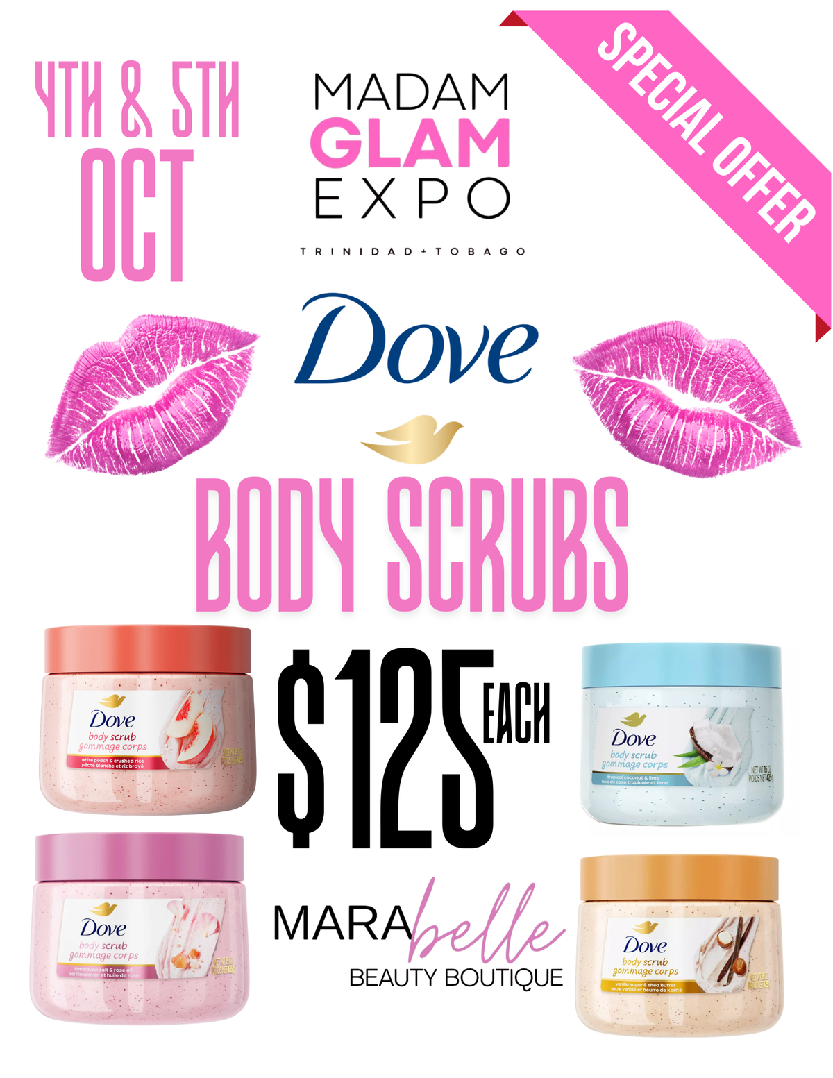 MADAM GLAM Dove Scrub