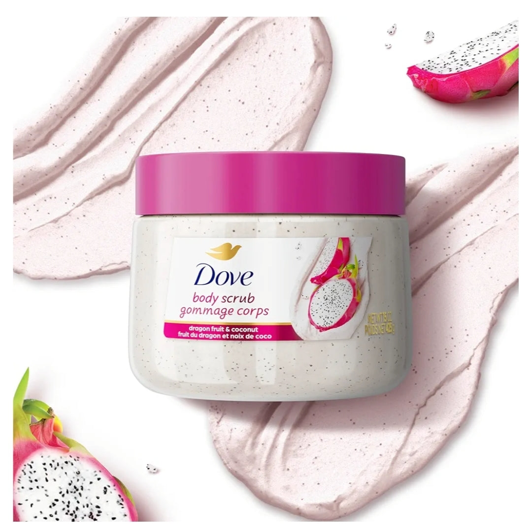 Dove Body Scrub Dragon Fruit & Coconut Cream 15oz
