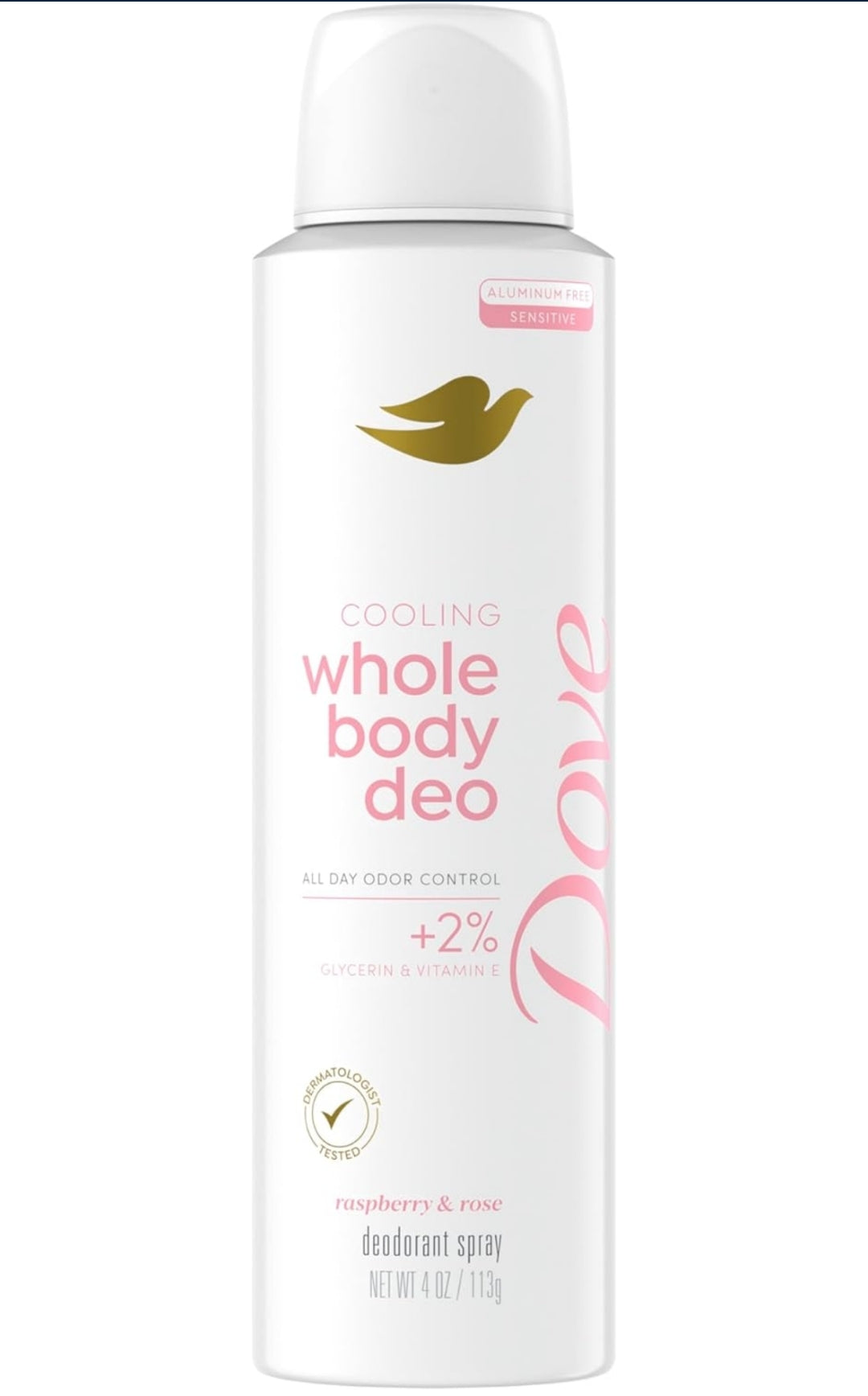 DOVE Whole Body Deodorant Raspberry & Rose 4oz