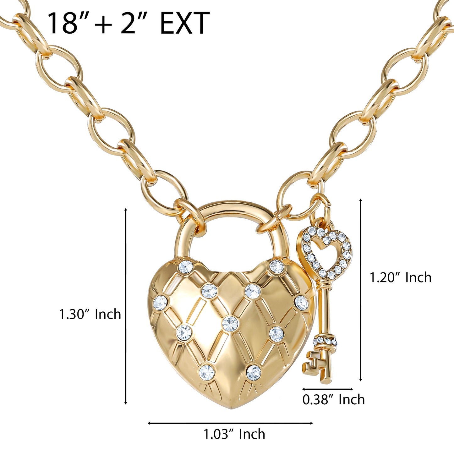 JUICY COUTURE Padlock Heart Necklace