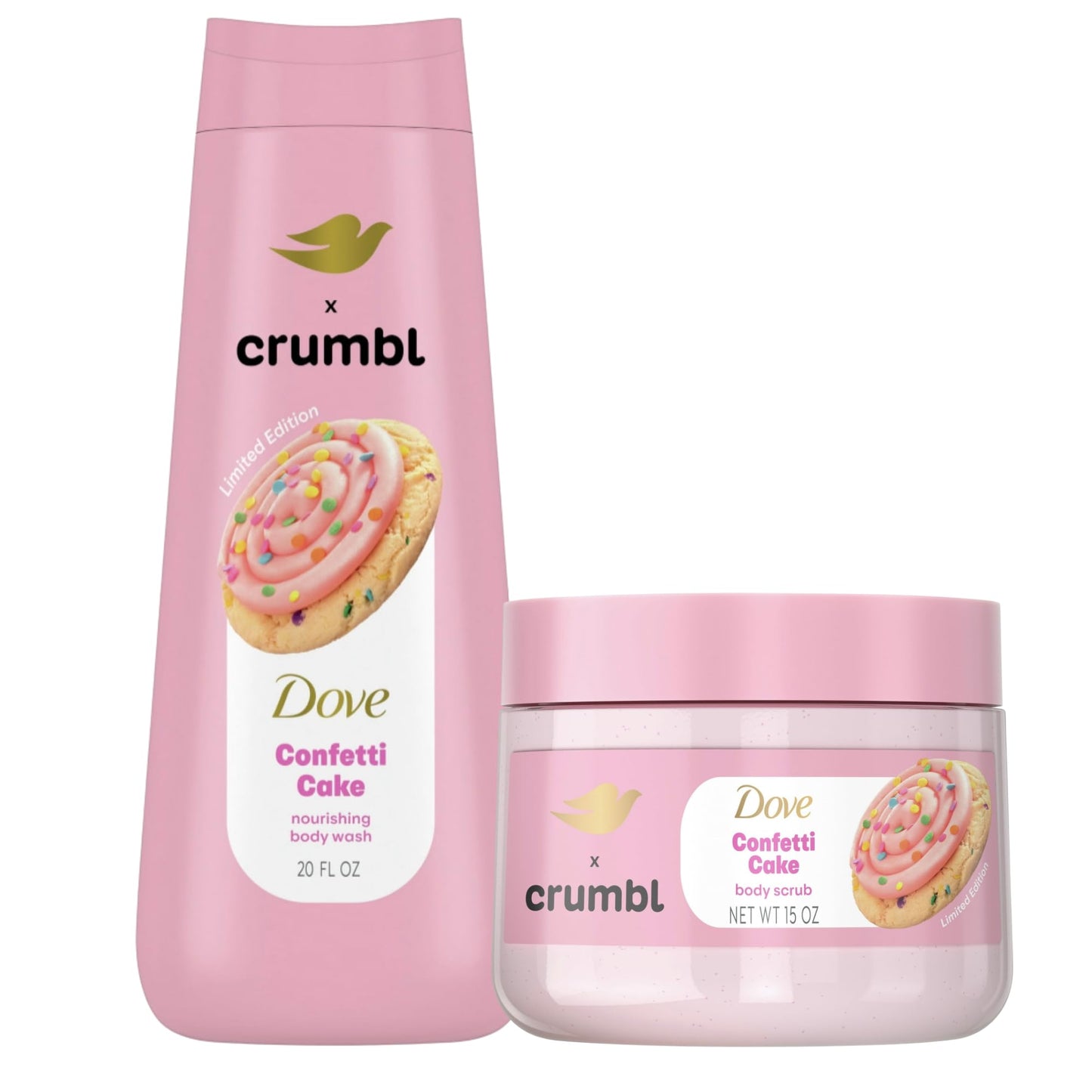 Dove Crumbl Confetti Cake Body Scrub