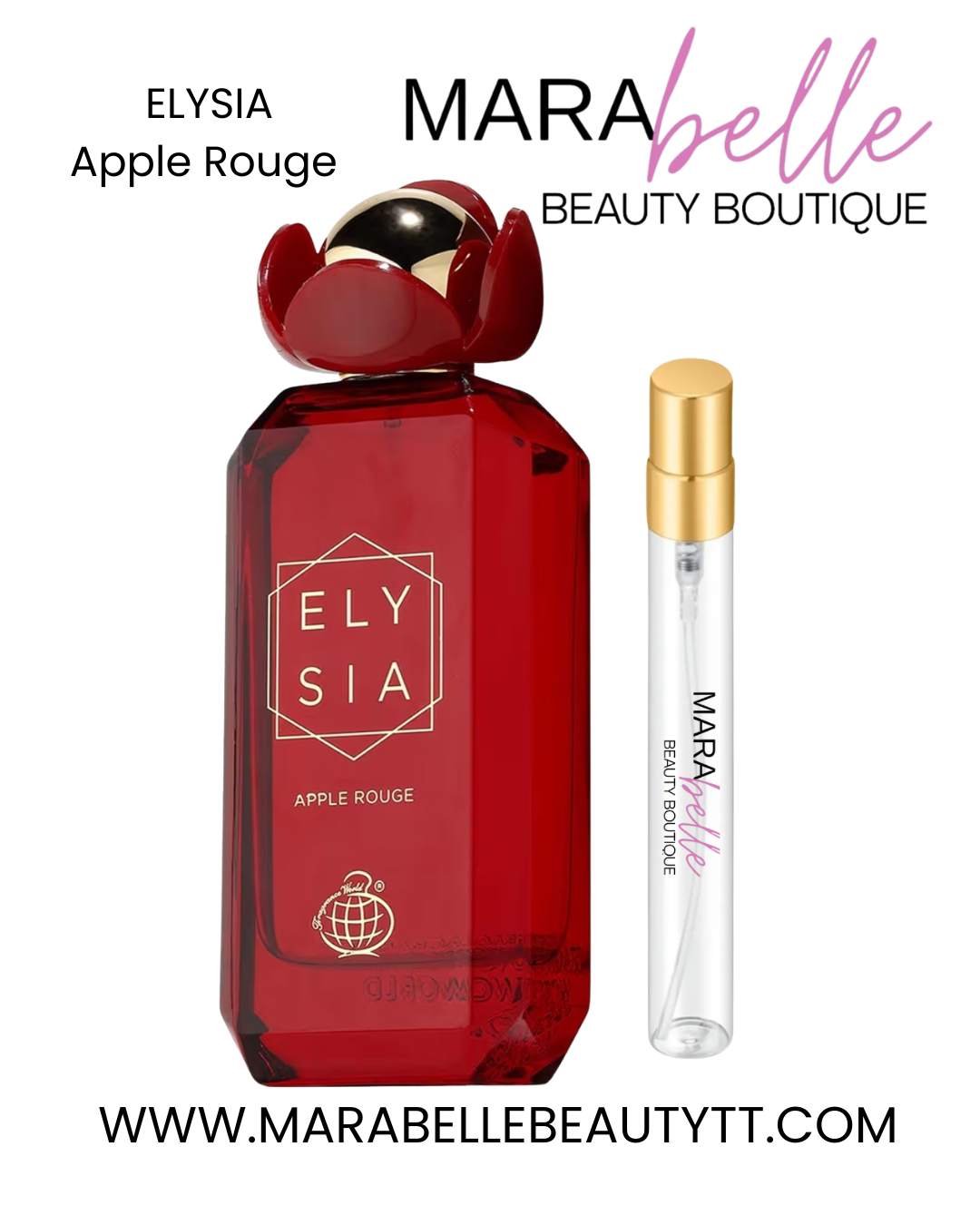 FRAGRANCE WORLD ELYSIA Apple Rouge 10ml Decant Spray