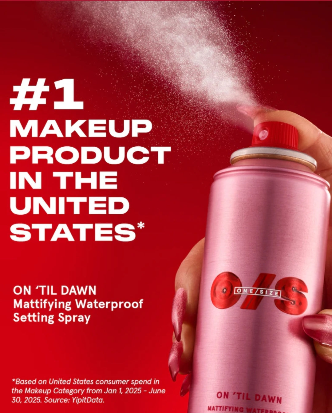 ONE SIZE On 'Til Dawn
Mattifying Waterproof Setting Spray Travel-Sized