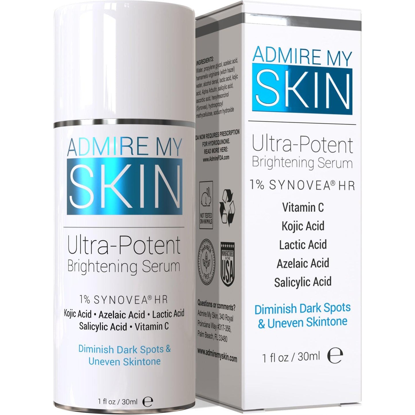 ADMIRE MY SKIN Ultra Potent Brightening Serum For Dark Spots & Uneven Skin Tone