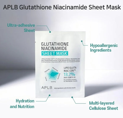 APLB Glutathione Niacinamide Sheet Mask