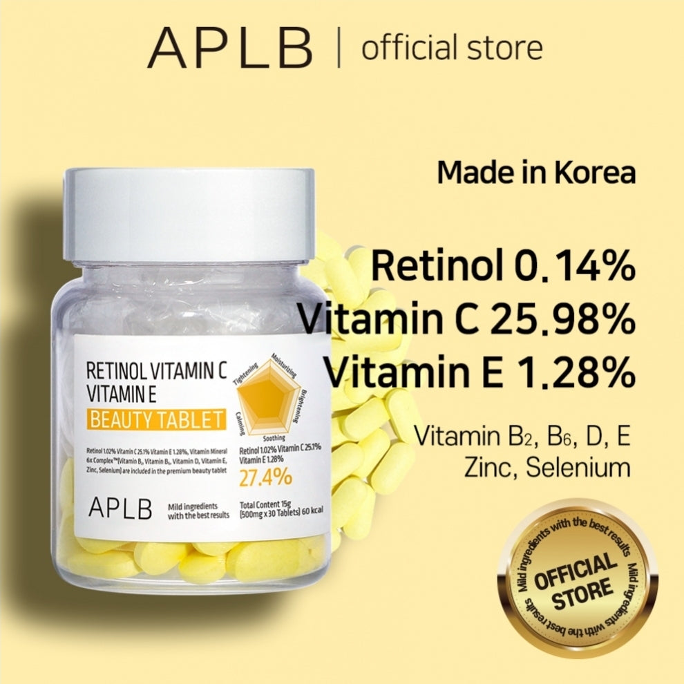 APLB Retinol Vitamin C Vitamin E Beauty Tablet
