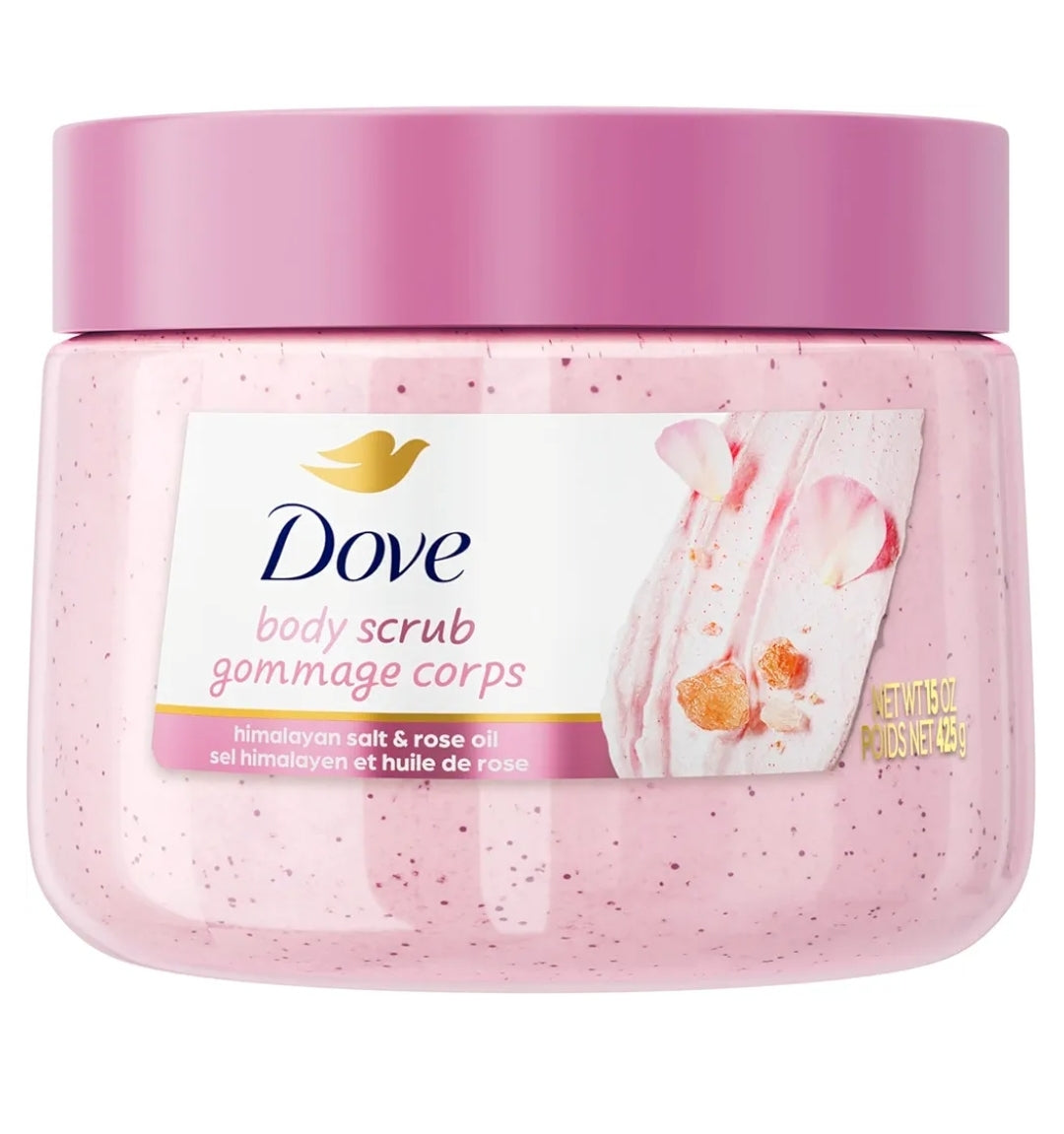DOVE Himalayan Salt & Rose Oil Body Scrub