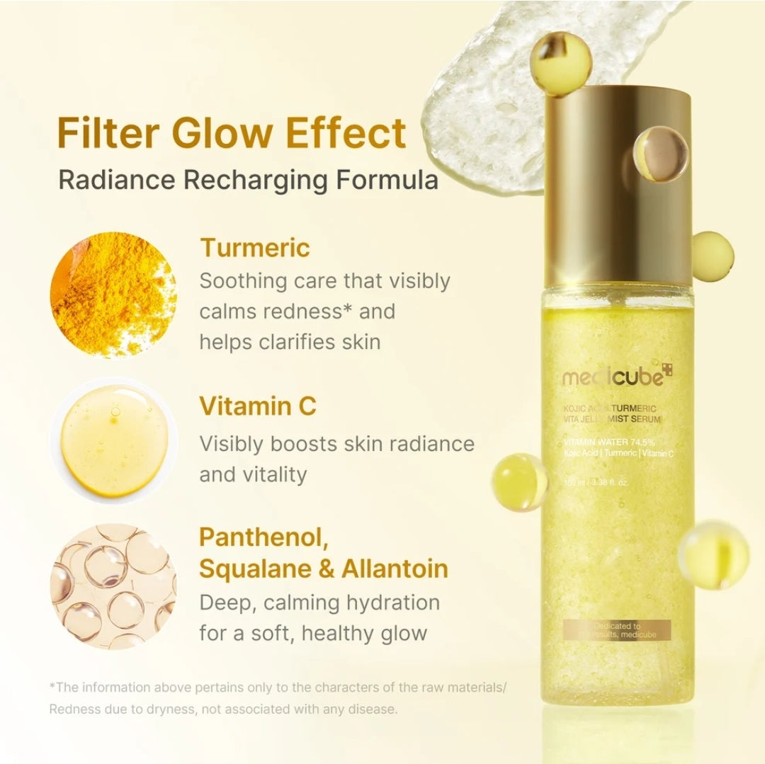 MEDICUBE Kojic Acid Turmeric Jelly Mist Serum