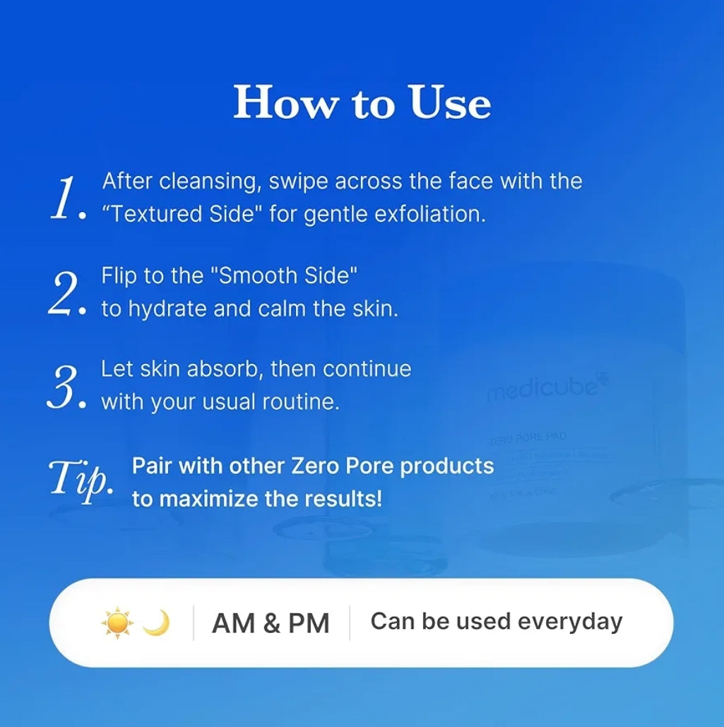MEDICUBE Zero Pore Pad 2.0-10 pads