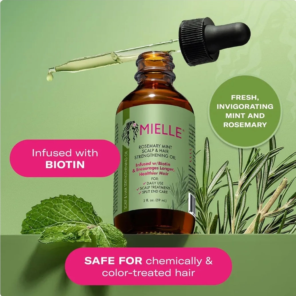 MIELLE Rosemary Mint Scalp & Hair Strengthening Oil