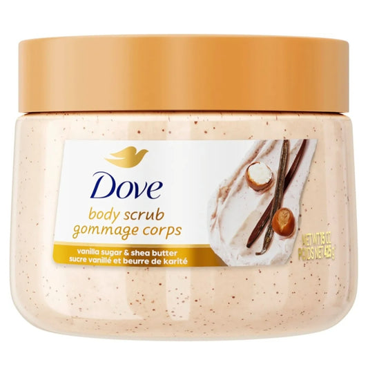 Dove Vanilla Sugar & Shea Butter Body Scrub 15oz