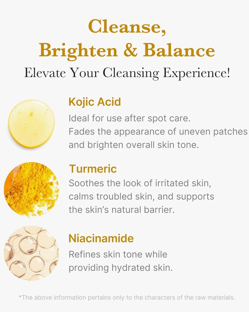 MEDICUBE Kojic Acid Turmeric Toning Cleanser