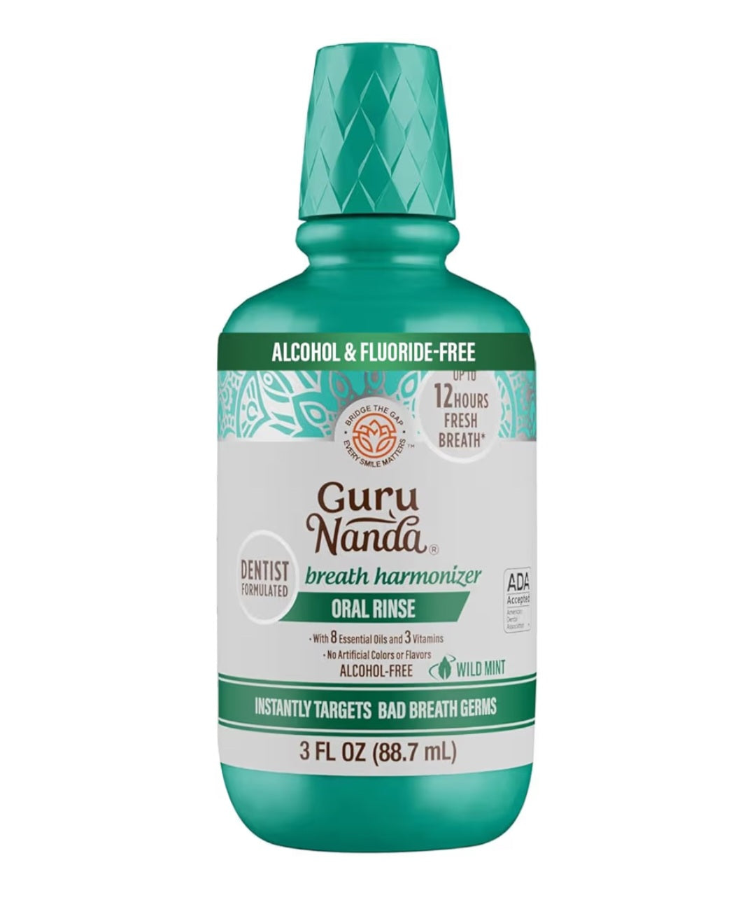 GURU NANDA Breath Harmonizer Oral Rinse 3oz