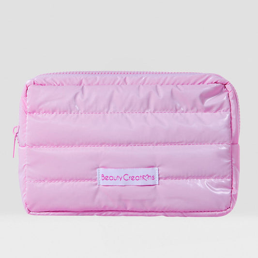 BEAUTY CREATIONS  Puff Cosmetic Bag- Pink