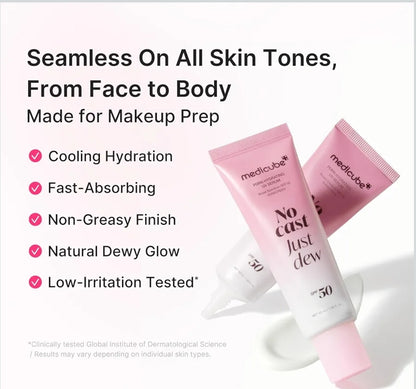 MEDICUBE Just Dew PDRN Hydrating UV Sun Serum SPF 50