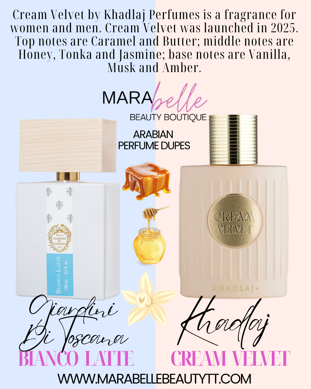 KHADLAJ Cream Velvet Extrait de Parfum 10ml Decant Spray