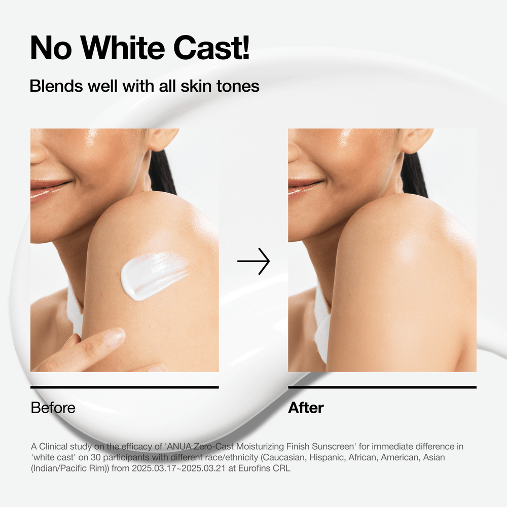 ANUA Zero-cast Moisturizing Finish Sunscreen