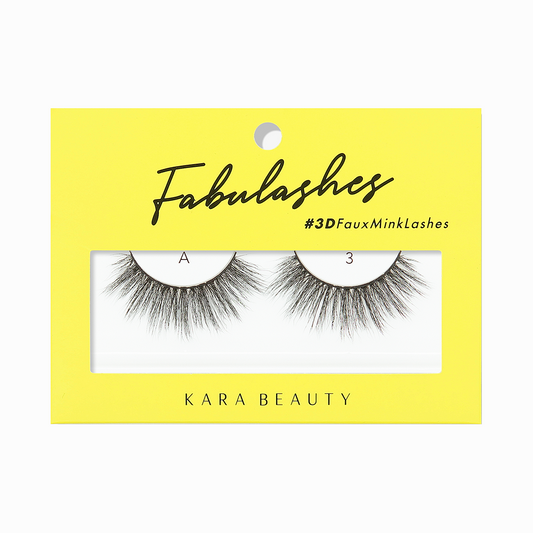 KARA BEAUTY Fabulashes 3D Faux Mink False Eyelashes Style A3