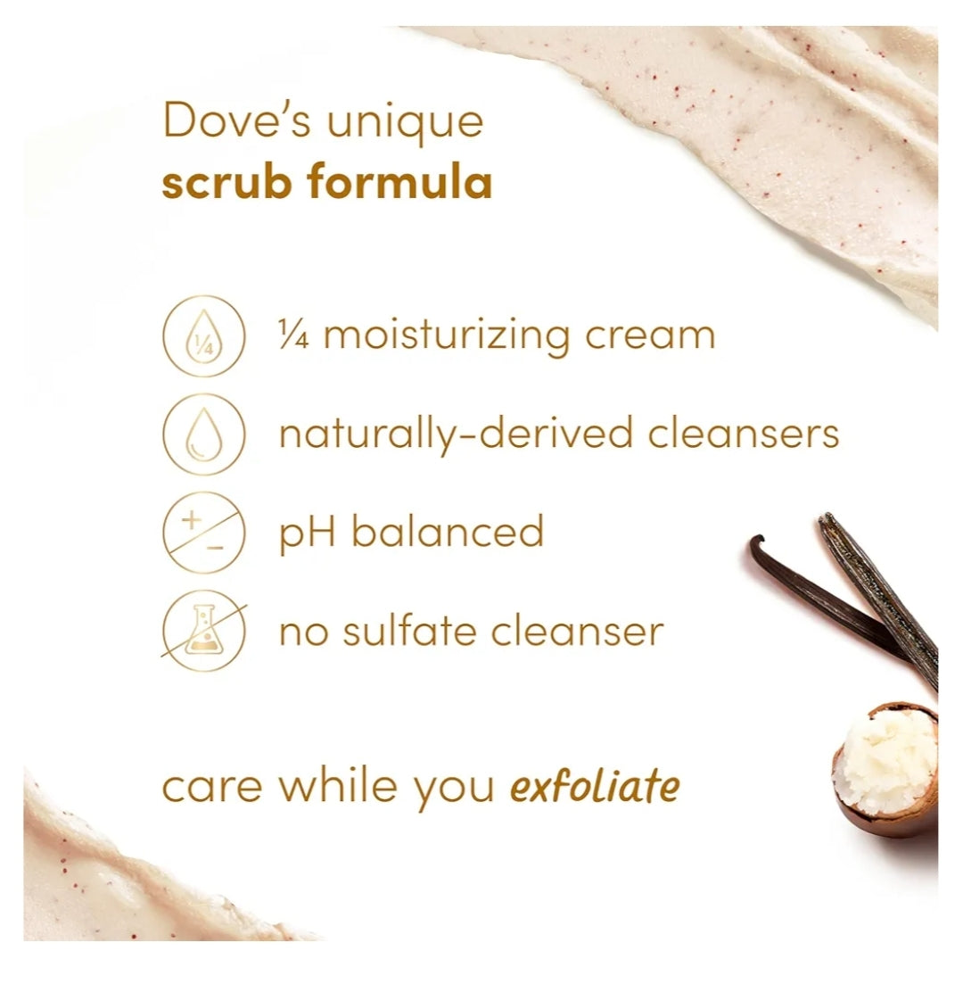 Dove Vanilla Body Scrub 15oz