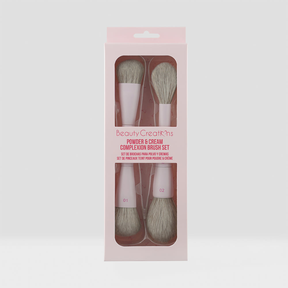 BEAUTY CREATIONS Powder & Cream Complexion Brush Set