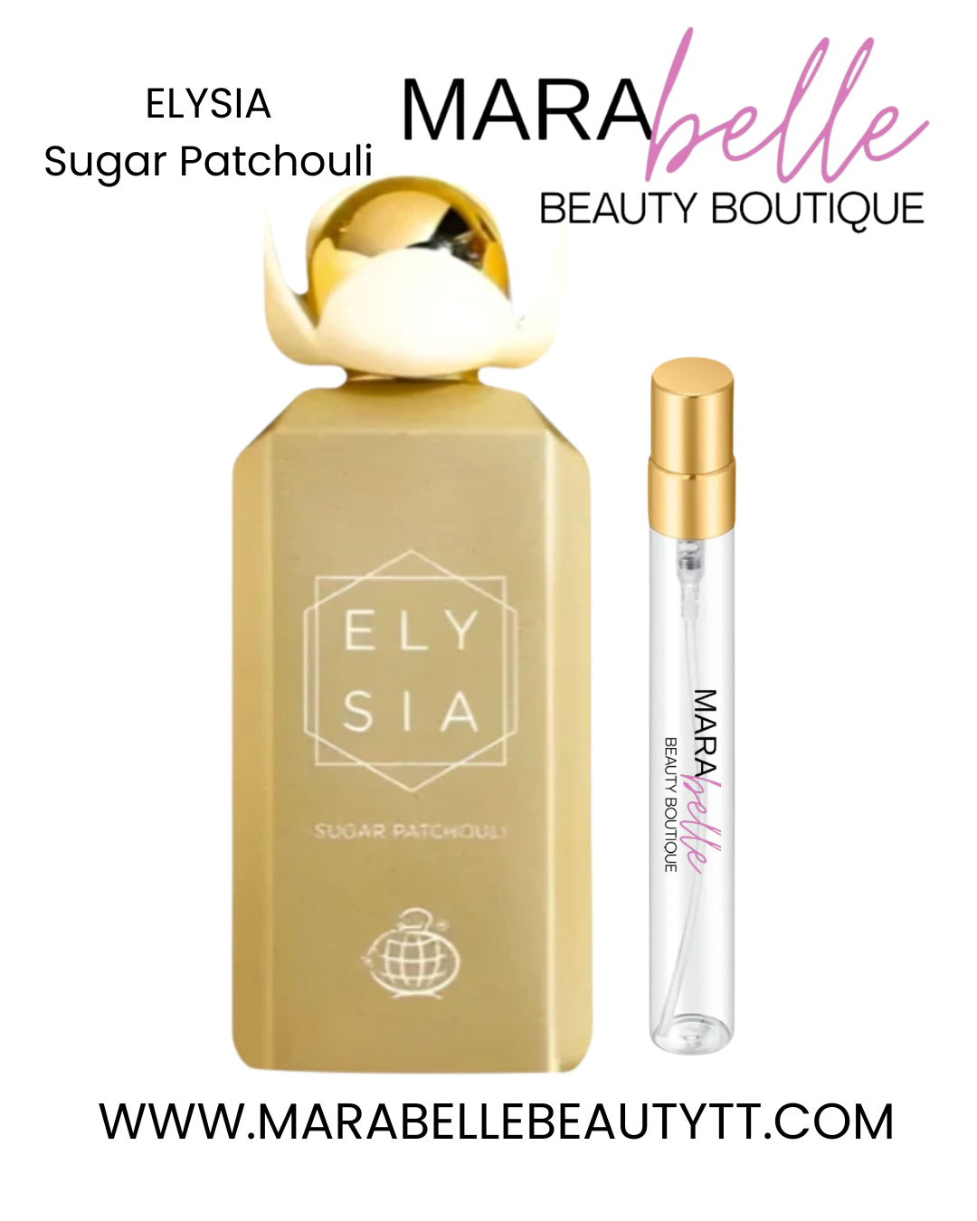 FRAGRANCE WORLD ELYSIA Sugar Patchouli 10ml Decant Spray