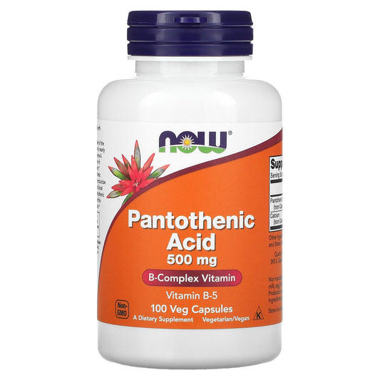 NOW Pantothenic Acid Capsules 100 count