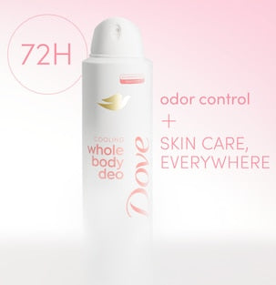 DOVE Whole Body Deodorant Raspberry & Rose 4oz