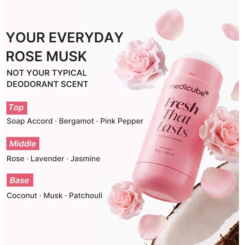 MEDICUBE Fresh That Lasts Coconut Rose Deodorant