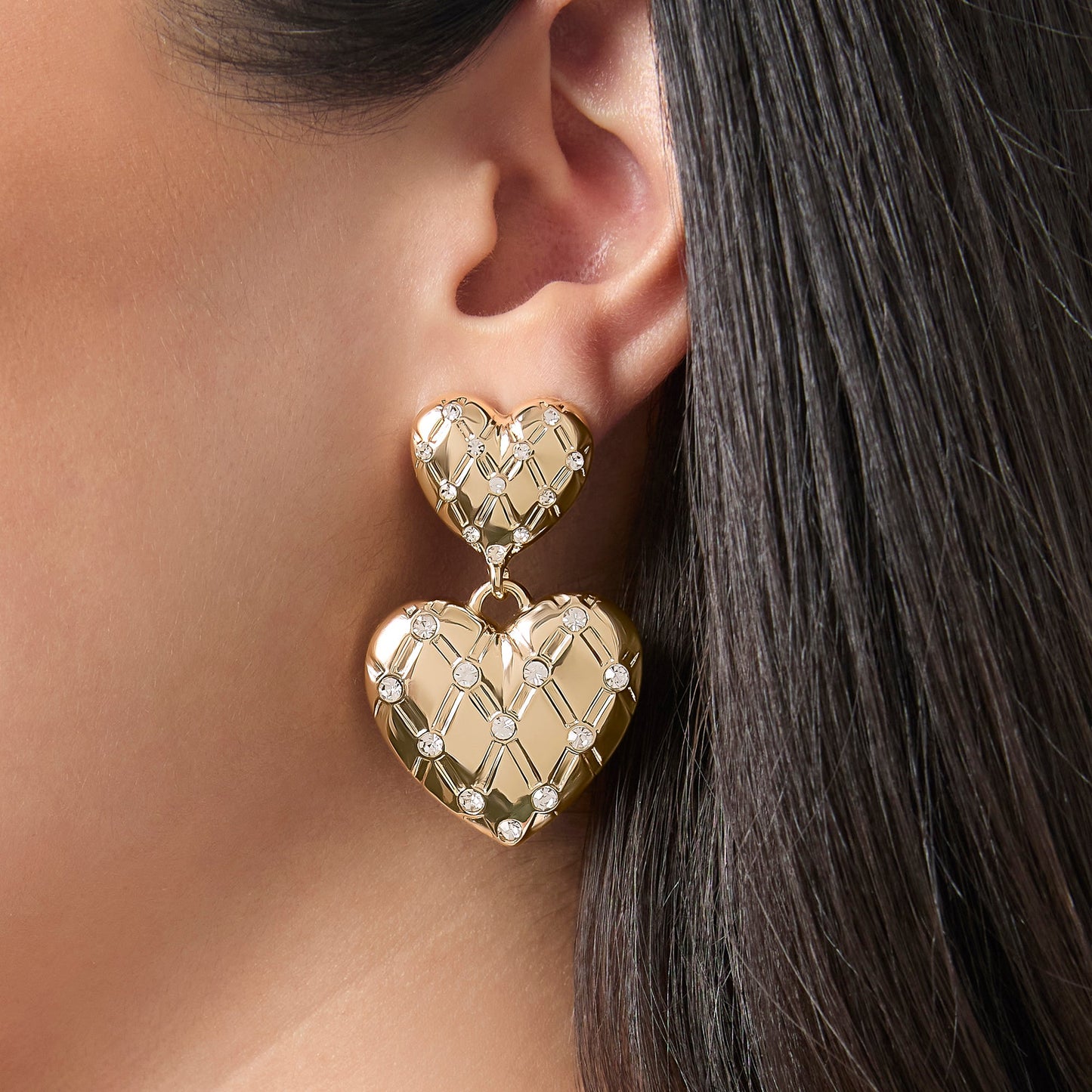 JUICY COUTURE Padlock Heart & Key Earrings