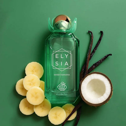 FRAGRANCE WORLD Elysia Sweet Banana EDP 3.4oz