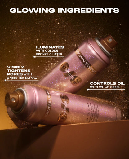 ONE SIZE Waterproof Glitter Setting Spray-Brown Sugar
