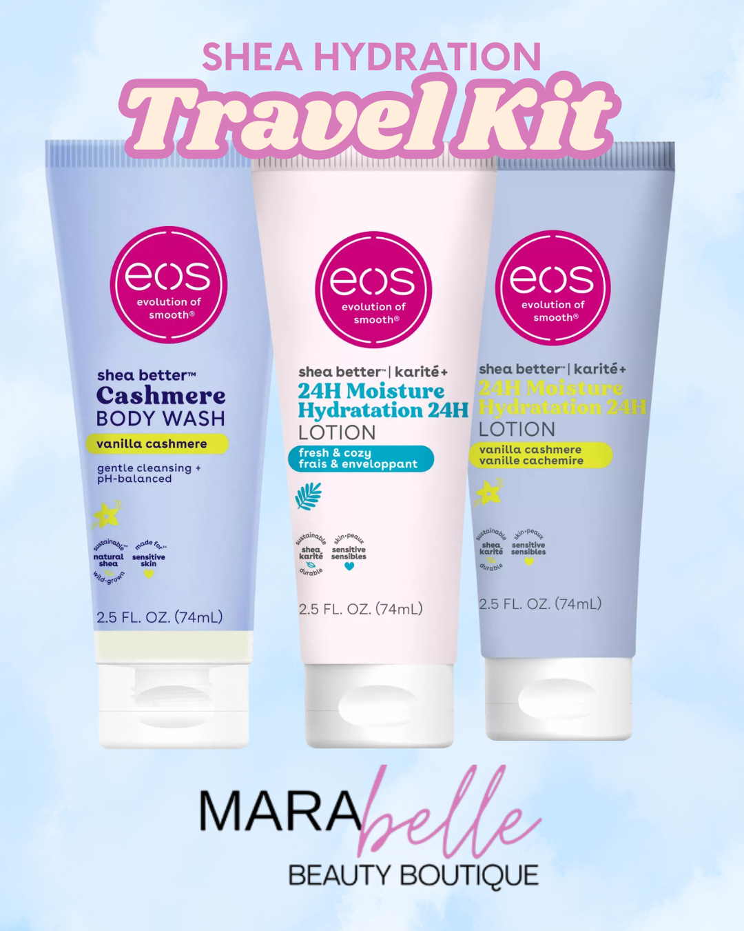 EOS Shea Hydration Travel Kit