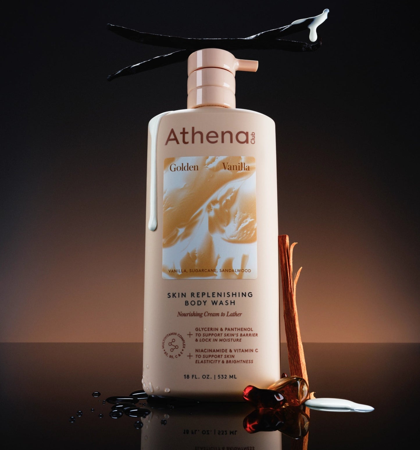 ATHENA CLUB Golden Vanilla Skin Replenishing Body Wash