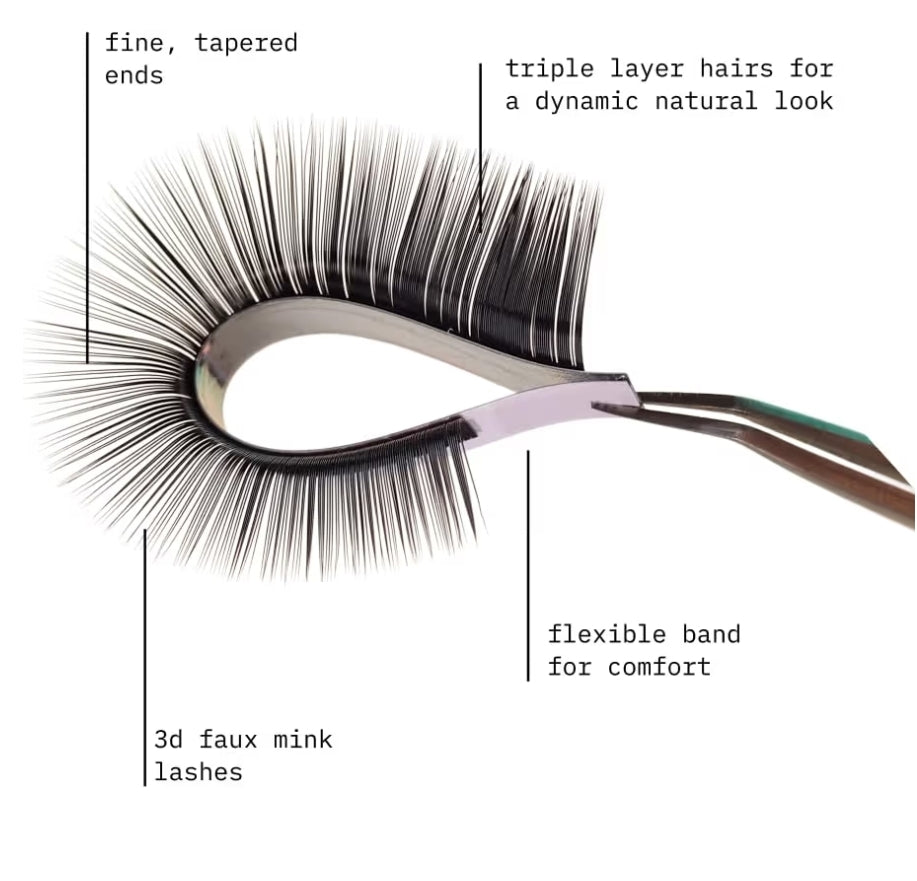 KARA BEAUTY Fabulashes 3D Faux Mink False Eyelashes Style A5