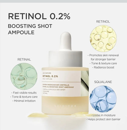SKIN 1004 Retinol 0.2% Boosting Shot Ampoule
