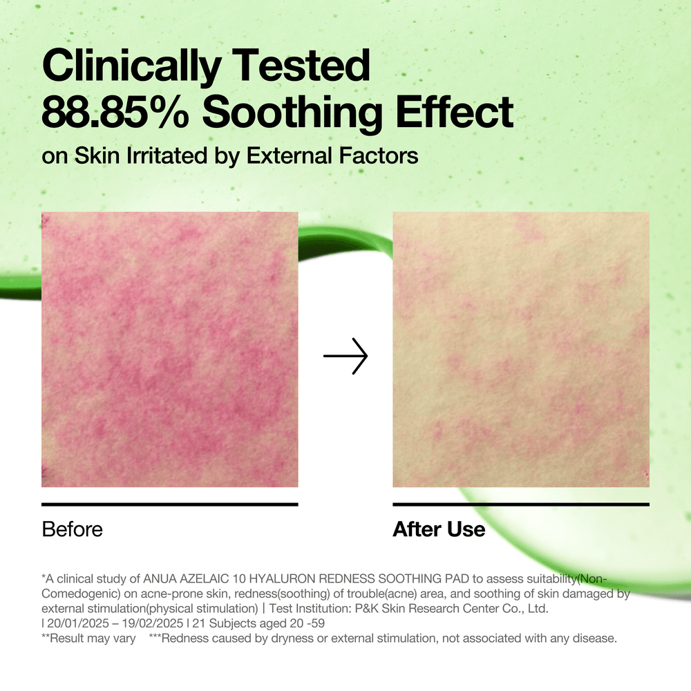 ANUA Azelaic 10 Hyaluron Redness Soothing Pad