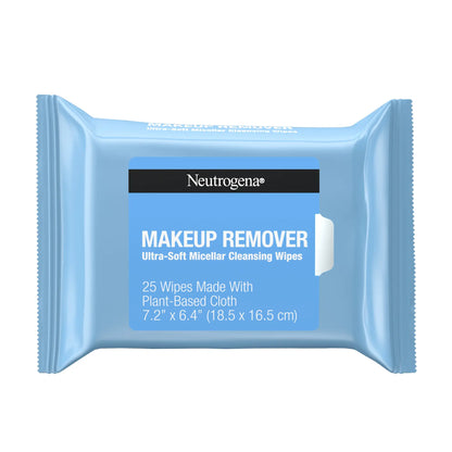 NEUTROGENA Makeup Remover Ultra-Soft Micellar Cleansing Wipes, 25 Count