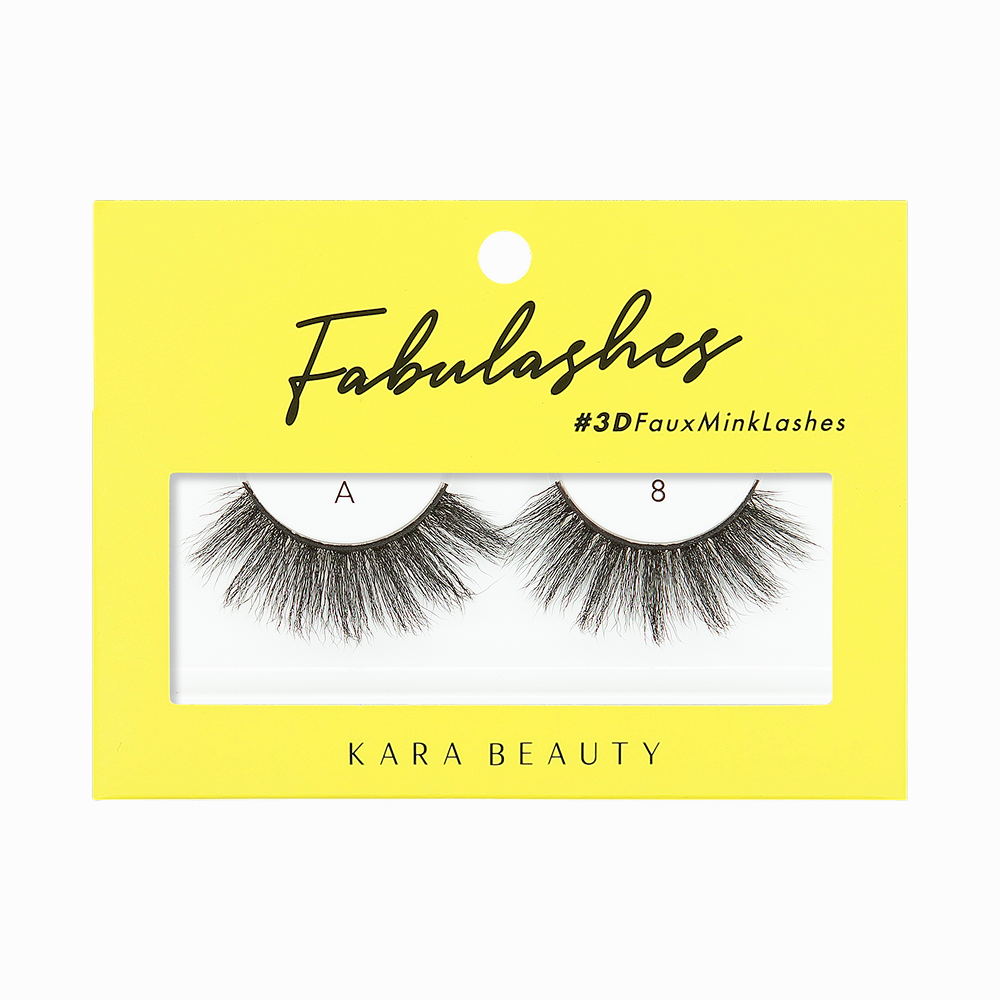 KARA BEAUTY Fabulashes 3D Faux Mink False Eyelashes Style A8
