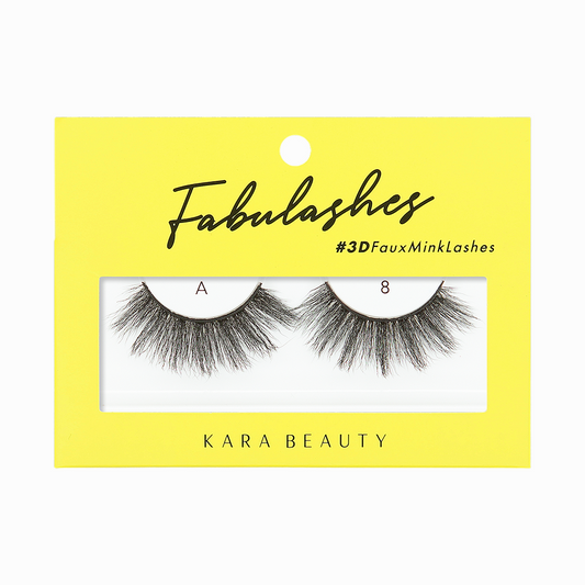 KARA BEAUTY Fabulashes 3D Faux Mink False Eyelashes Style A8