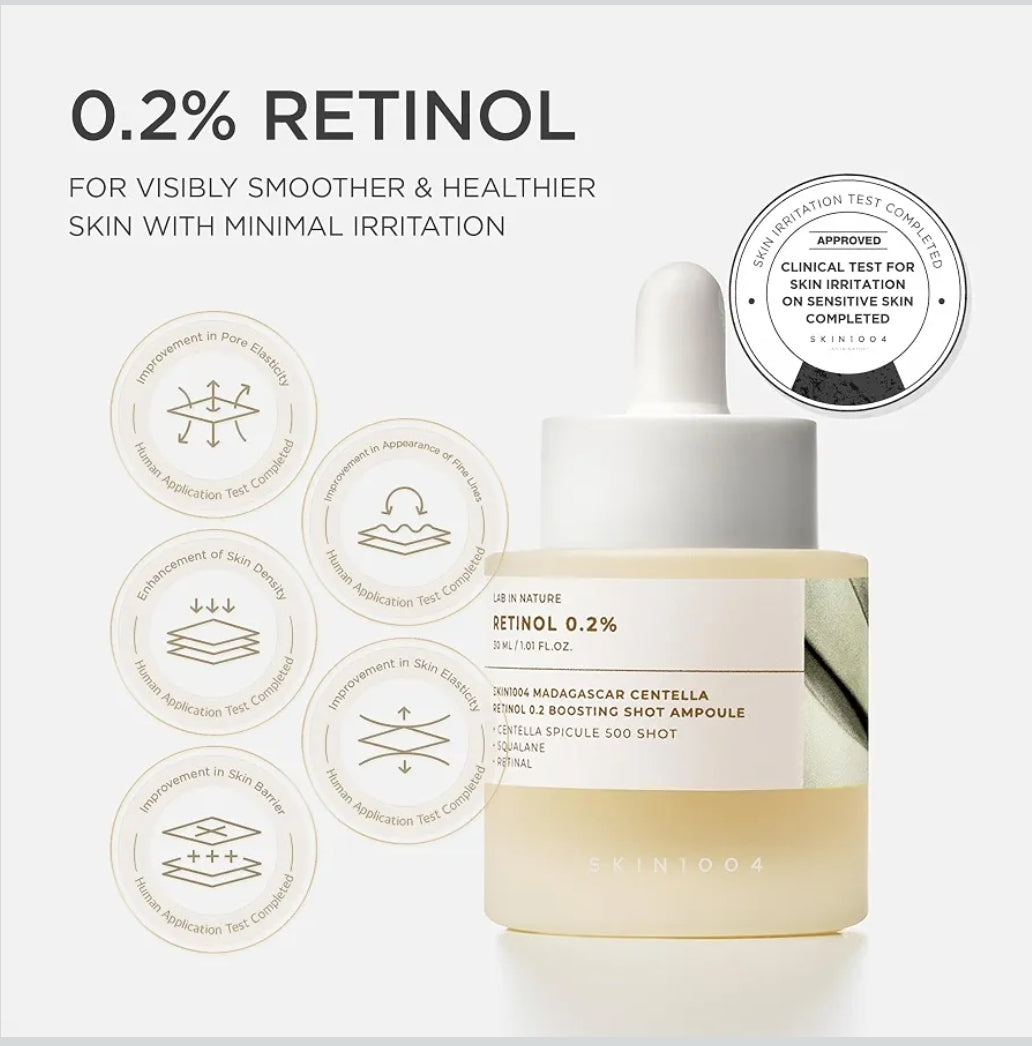 SKIN 1004 Retinol 0.2% Boosting Shot Ampoule