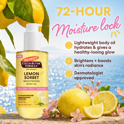 PALMERS Lemon Sorbet Brightening Body Oil