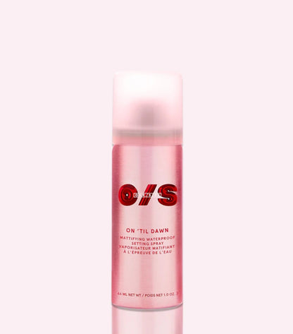 ONE SIZE On 'Til Dawn
Mattifying Waterproof Setting Spray Travel-Sized